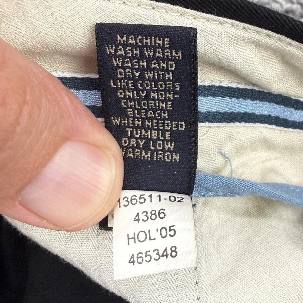 VTG Banana Republic Gavin Chino Pants Men's NWT 31x32 Black Flat Front Straight